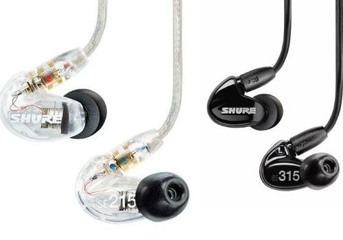 Noleggio earphones (Auricolari) Shure per sistemi In Ear Monitor Wireless.