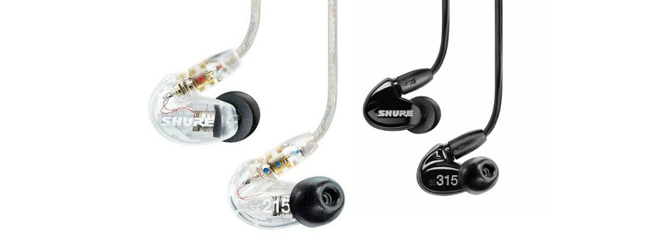 Noleggio earphones (Auricolari) Shure per sistemi In Ear Monitor Wireless.